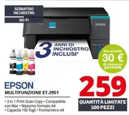 Comet EPSON MULTIFUNZIONE ET-2951 offerta