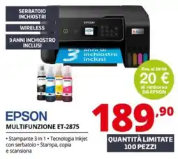 Comet EPSON MULTIFUNZIONE ET-2875 offerta