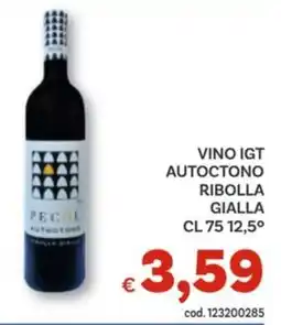 Vivo Supermercati Vino igt autoctono ribolla gialla 12,5° offerta