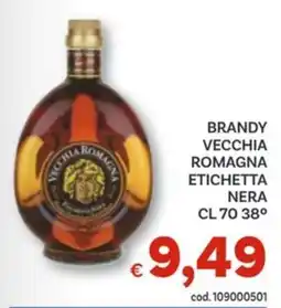 Vivo Supermercati Romagna brandy vecchia romagna etichetta nera 38° offerta