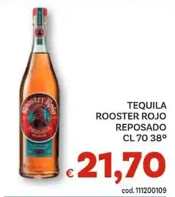 Vivo Supermercati Tequila rooster rojo reposado 38° offerta