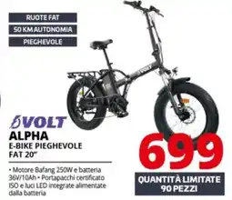 Comet Volt alpha e-bike pieghevole fat 20" offerta