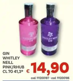 Vivo Supermercati Gin whitley neill pink/rhub 41,3° offerta
