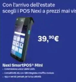 Comet Nexi SmartPos Mini offerta