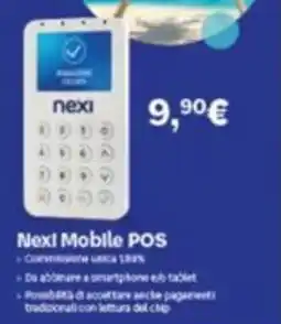 Comet Nexi Mobile Pos offerta