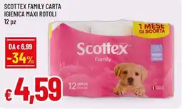 A&O Scottex family carta igienica maxi rotoli offerta