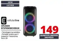 Comet Cellularline speaker BTSPKMSBOXBIGK offerta