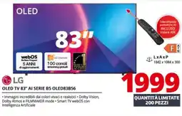 Comet LG OLED TV 83" AI SERIE B5 OLED83B56 offerta