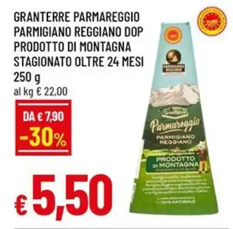 Granterre parmareggio parmigiano reggiano dop prodotto di montagna stagionato oltre 24 mesi