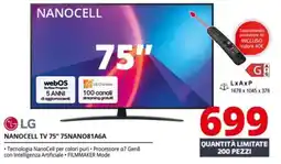 Comet LG NANOCELL TV 75" 75NANO81A6A offerta