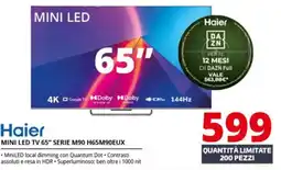 Comet Haier MINI LED TV 65" SERIE M90 H65M90EUX offerta