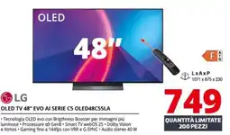 Comet LG OLED TV 48" EVO AI SERIE C5 OLED48C55LA offerta