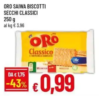 A&O Oro saiwa biscotti secchi classici offerta