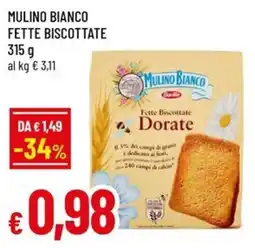A&O Mulino bianco fette biscottate offerta