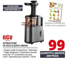 Comet Rgv estrattore di succo juice green offerta