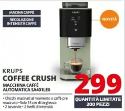 Comet Krups coffee crush macchina caffè automatica SA401LE0 offerta
