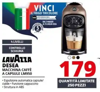 Comet Lavazza desea macchina caffè a capsule LM950 offerta