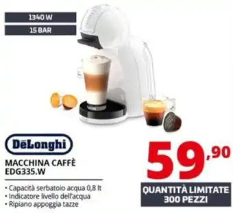 Comet Delonghi macchina caffè EDG335.W offerta