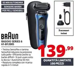 Comet BRAUN RASOIO SERIES 6 61-B1200S offerta