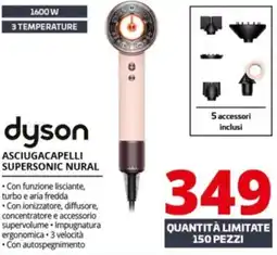 Comet Dyson asciugacapelli supersonic nural offerta