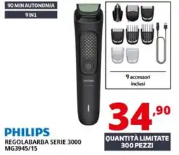 Comet PHILIPS REGOLABARBA SERIE 3000 MG3945/15 offerta