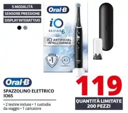 Comet Oral-b spazzolino elettrico IO6S offerta