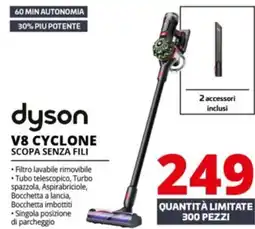 Comet Dyson V8 cyclone scopa senza fili offerta