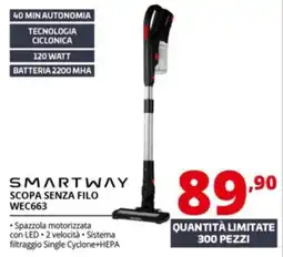 Comet Smartway scopa senza filo WEC663 offerta