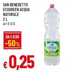 A&O San benedetto ecogreen acqua naturale offerta