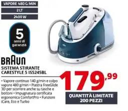 Comet Braun sistema stirante carestyle 5 IS5245BL offerta