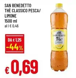 A&O San benedetto the classico pesca/ limone offerta