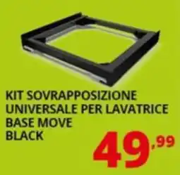 Comet Meliconi kit sovrapposizione universale per lavatrice base move black offerta