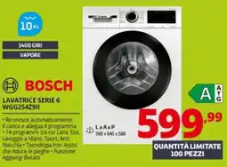 Comet BOSCH LAVATRICE SERIE 6 WGG254Z911 offerta