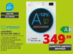 Comet INDESIT LAVATRICE IM 1072 MY TIME IT offerta