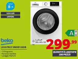 Comet beko LAVATRICE BMX8126DB offerta