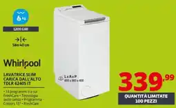 Comet Whirlpool LAVATRICE SLIM CARICA DALL'ALTO TDLR 6240S IT offerta