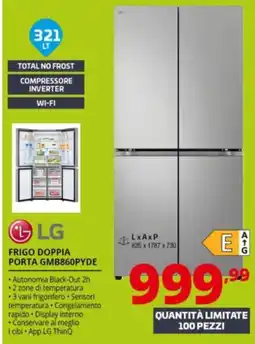 Comet LG FRIGO DOPPIA PORTA GMB860PYDE offerta