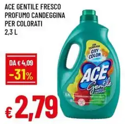 A&O Ace gentile fresco profumo candeggina per colorati offerta