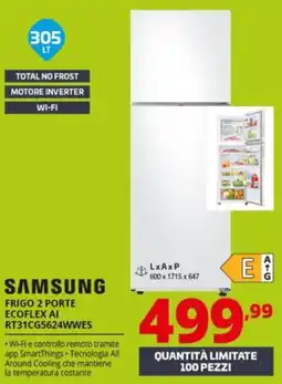 Comet SAMSUNG FRIGO 2 PORTE ECOFLEX AI RT31CG5624WWES offerta