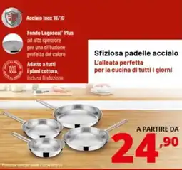 Comet Lagostina Sfiziosa padelle acciaio offerta