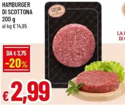 A&O Hamburger di scottona offerta