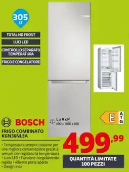 Comet BOSCH FRIGO COMBINATO KGN36NLEA offerta