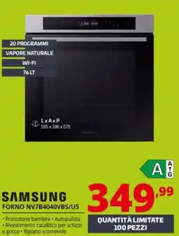 Comet SAMSUNG FORNO NV7B4040VBS/U5 offerta