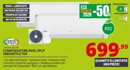 Comet Argo climatizzatore dual split greenstyle top offerta