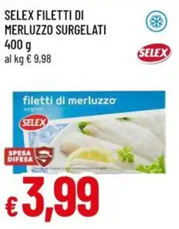 A&O Selex filetti di merluzzo surgelati offerta