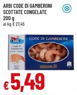 A&O Arbi code di gamberoni scottate congelate offerta