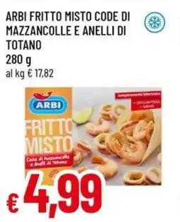 A&O Arbi fritto misto code di mazzancolle e anelli di totano offerta