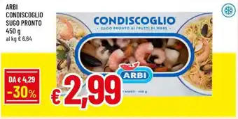 A&O Arbi condiscoglio sugo pronto offerta