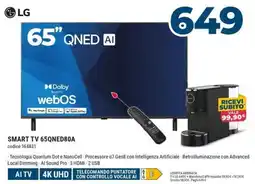 Sinergy LG SMART TV 65QNED80A offerta