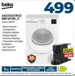 Sinergy beko ASCIUGATRICE BMT491WI_IT offerta
